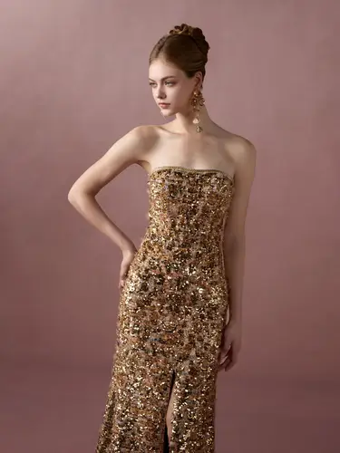 Gilded Embers Dress  فستان 