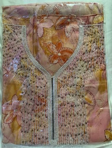 Mukhawar Cotton India Hand Made Stich Orange RMSH18