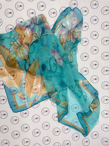 Silk Georgette Scarf - Model 112505