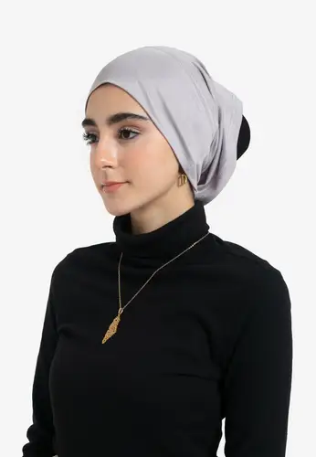 Tube Hijab Under-Cap - Lilac Grey 11206-AL23 غطاء حجاب أنبوبي 