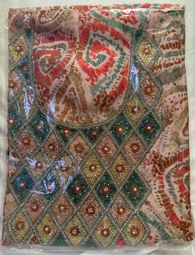 Mukhawar Cotton India Hand Made Stich Red RMSH15