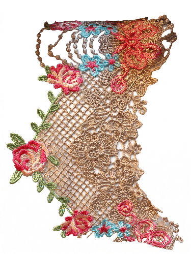 كلف مطرزة 021 Embroidered Lace