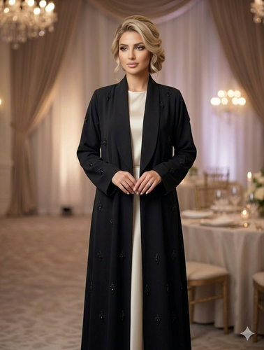 عباية بليزر مطرزة كريستال 202331-3554