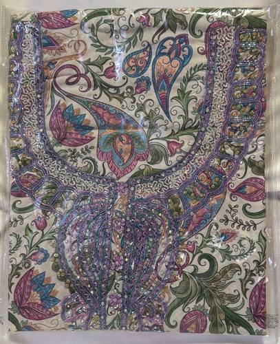 Mukhawar Kashmir  Cotton Luxury Hand Embroidery with Tarhah  BSH110