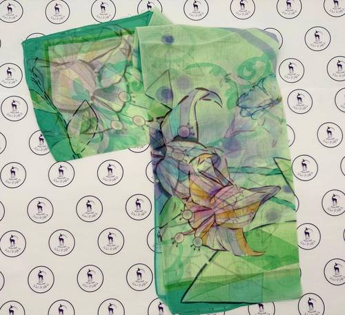 Silk Georgette Scarf - Model 112541