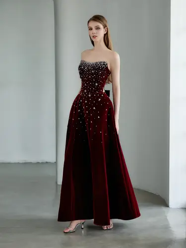 Ruby Plum Essence Dress  فستان 