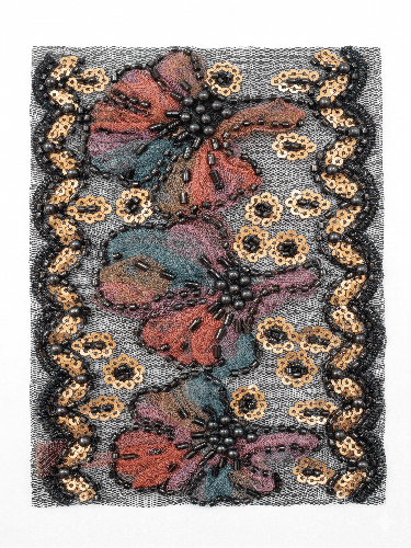 كلف مطرزة 017  Embroidered Lace
