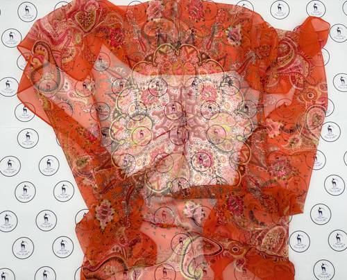 Silk Georgette Scarf - Model 112545