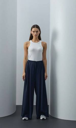 CREPE WIDE PANTS (4112)  بنطال واسع من الكريب 