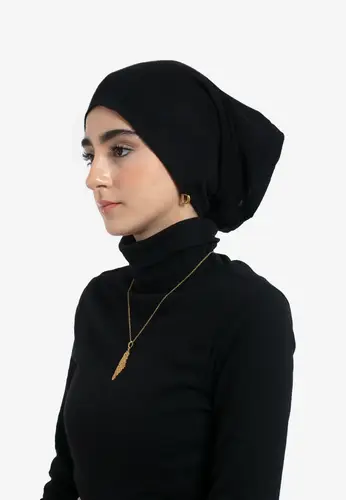 Tube Hijab Under-Cap - Black 11BLK-AL27 غطاء حجاب أنبوبي 