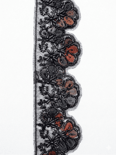كلف مطرزة 029  Embroidered Lace