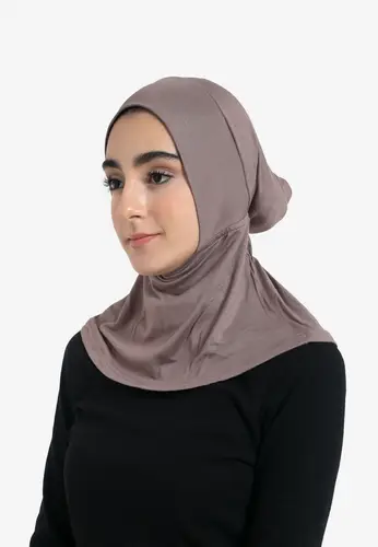 Full Coverage Hijab Cap - Truffle 33210-AL07 غطاء حجاب كامل التغطية