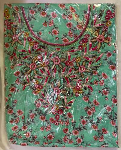 Mukhawar Indian Cotton & Silk Luxury Hand Embroidery BSH096