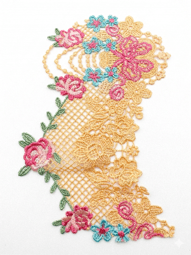كلف مطرزة 019 Embroidered Lace