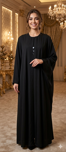 عباية كريب مسكره من الأمام كامل مع كلف بالأمام 2020