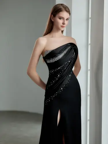 Black Knight Dress  فستان 