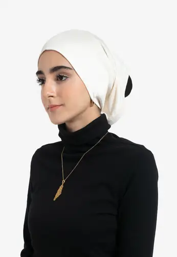 Tube Hijab Under-Cap - Cream 11001-AL19 غطاء حجاب أنبوبي 
