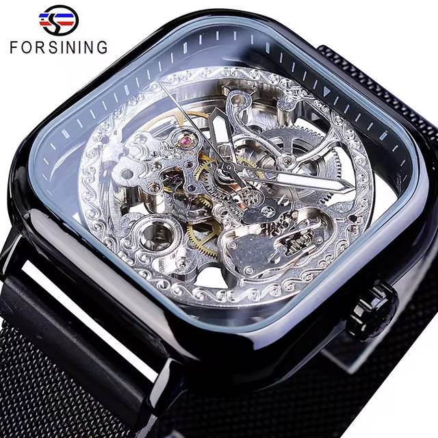 FORSINING Automatic Skeleton Watch – Luxury Mechanical Design