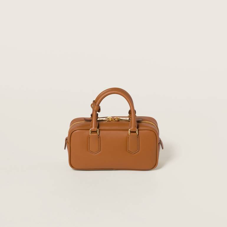 Miu Miu Brown Leather Handbag – Elegant Luxury Design