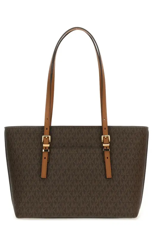 Michael Kors MK Monogram Tote Bag – Brown
