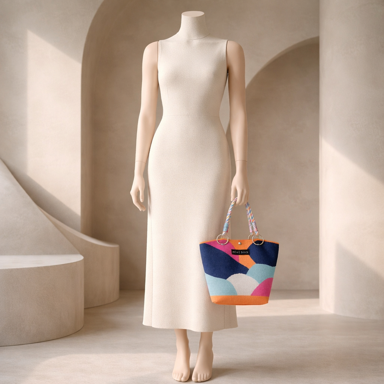 Colorful Canvas Tote Bag for Women – Modern Design