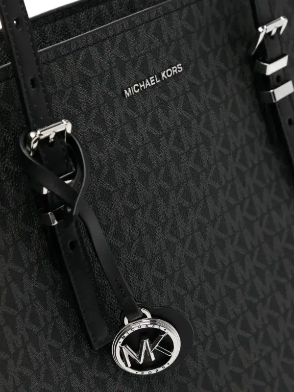 شنطة كتف Michael Kors بنقشة MK Monogram – أسود