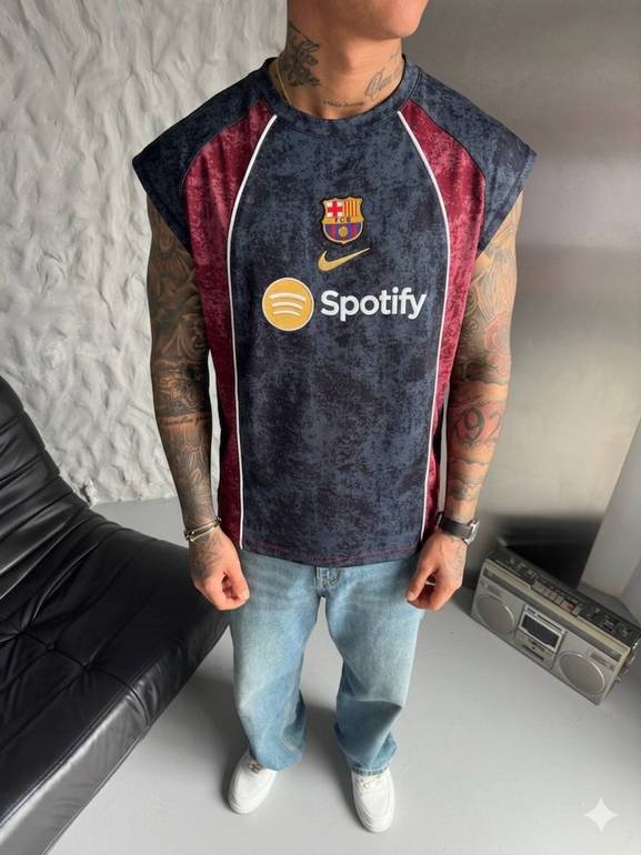 Barcelona Sleeveless Street Jersey