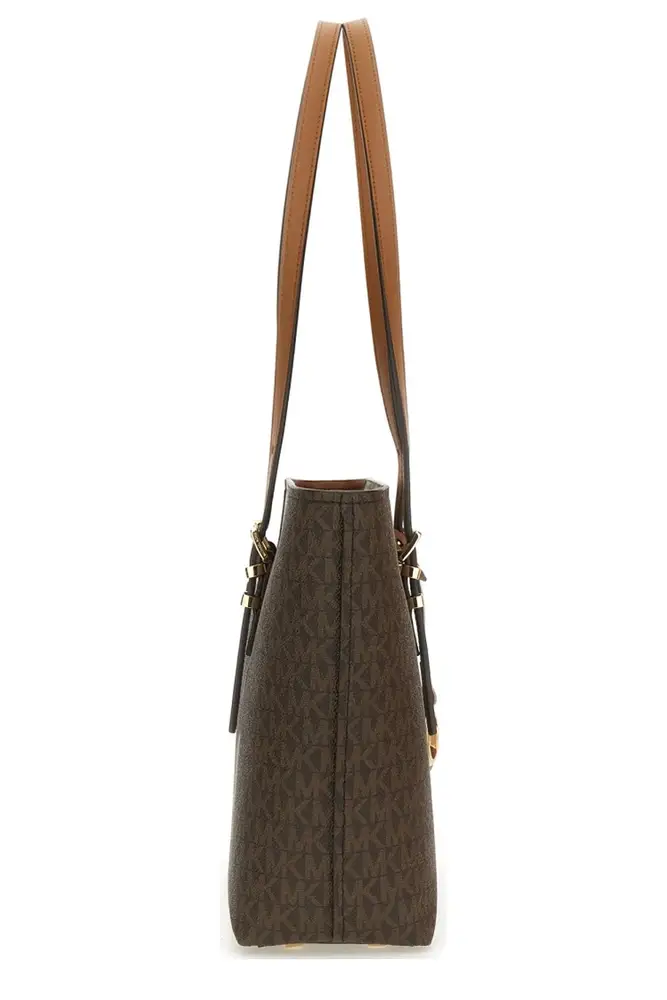 شنطة كتف Michael Kors بنقشة MK Monogram – بني