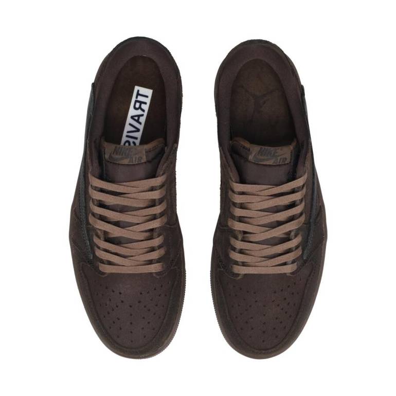 Brown Leather Sneakers Air Jordan Low
