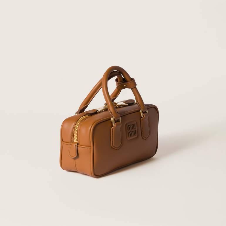 Miu Miu Brown Leather Handbag – Elegant Luxury Design