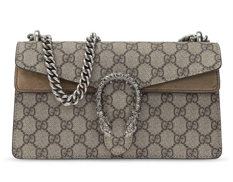 Gucci Dionysus GG Supreme Mini Chain Bag – Beige