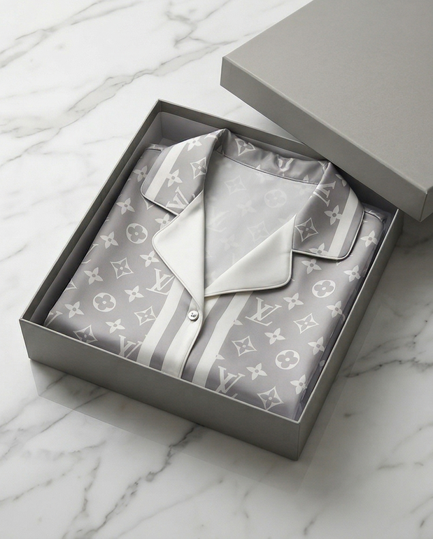 Luxury Monogram Pajama – Silver