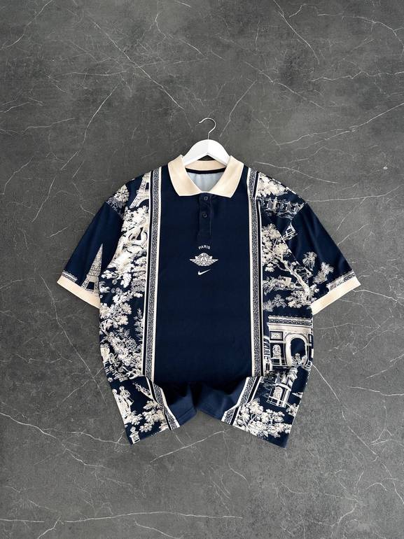 Paris Air Dior Polo Shirt – Navy Blue