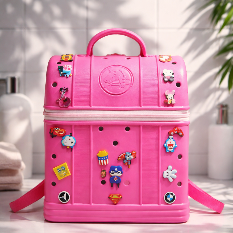 Kids Crocs Style Lunch Box – Pink