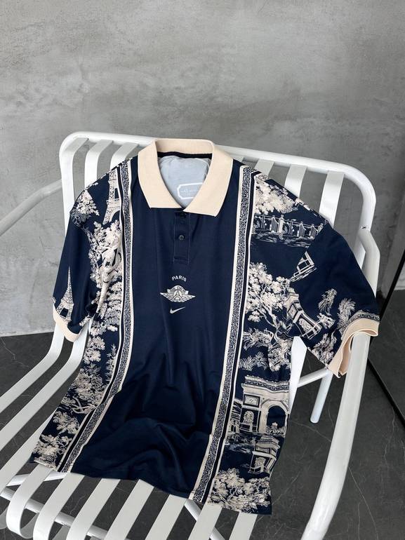 Paris Air Dior Polo Shirt – Navy Blue