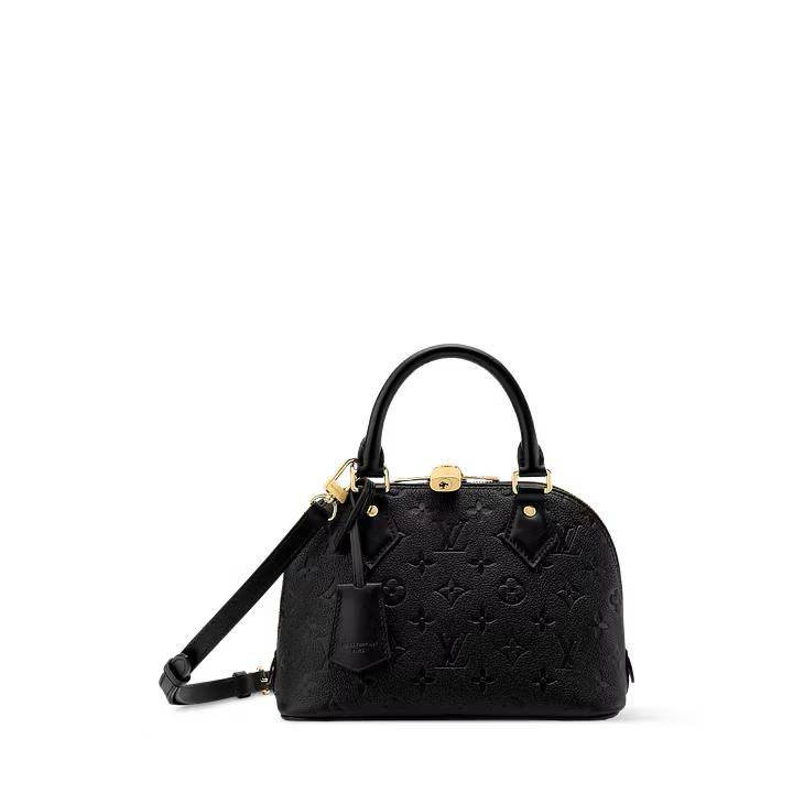 Louis Vuitton Alma Black Empreinte Bag