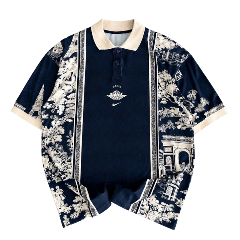 Paris Air Dior Polo Shirt – Navy Blue