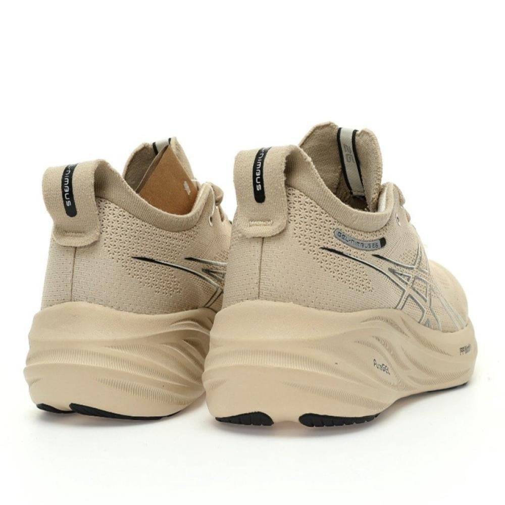 حذاء رياضي ASICS Gel-Nimbus 26 بيج – حذاء جري مريح