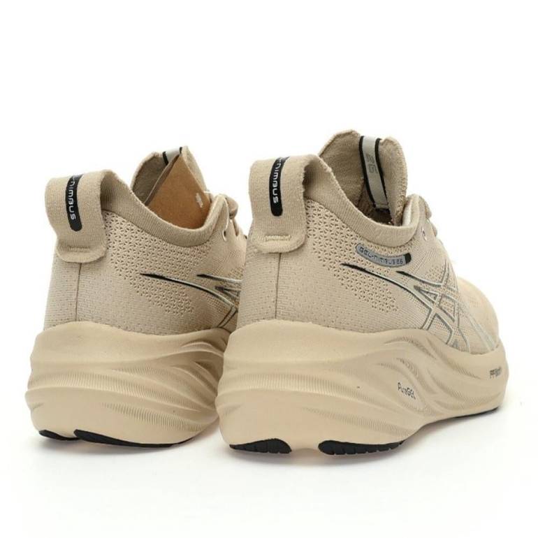 ASICS Gel-Nimbus 26 Beige Running Shoes