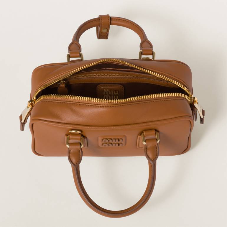 Miu Miu Brown Leather Handbag – Elegant Luxury Design