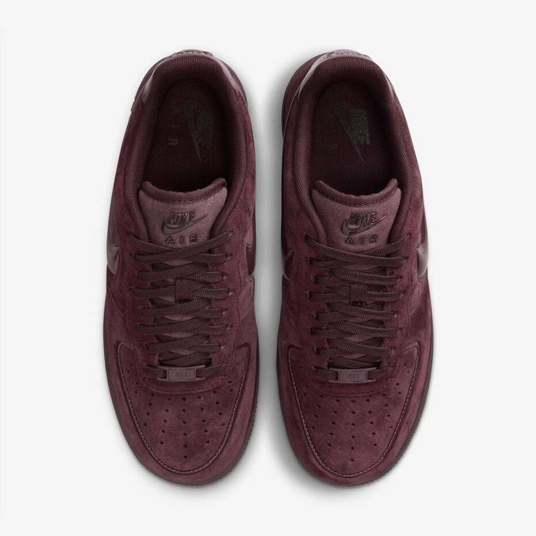 Men’s Burgundy Sneakers – Classic Casual Style - Nike Force 1’07