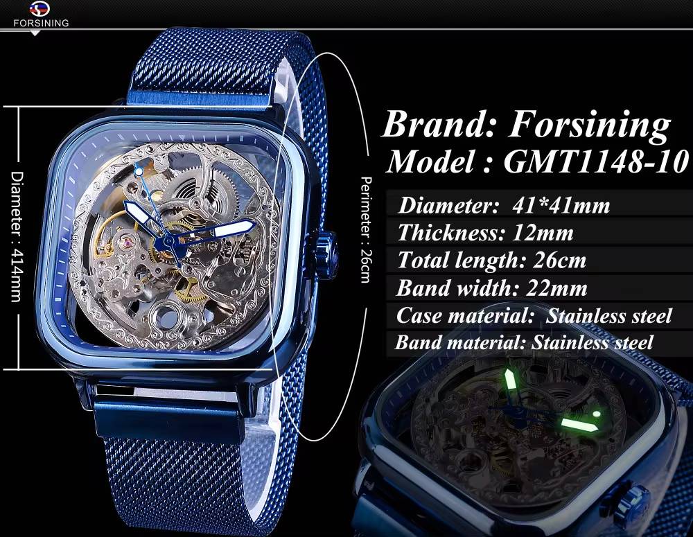 FORSINING Automatic Skeleton Watch – Luxury Mechanical Design