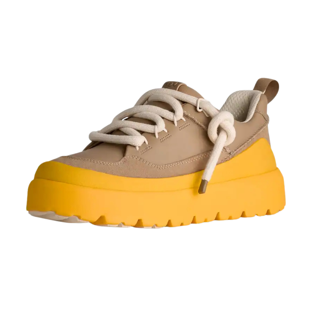 حذاء Heritage Utility Sneaker بيج وأصفر – حذاء كاجوال عصري