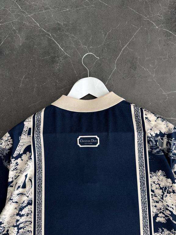 Paris Air Dior Polo Shirt – Navy Blue