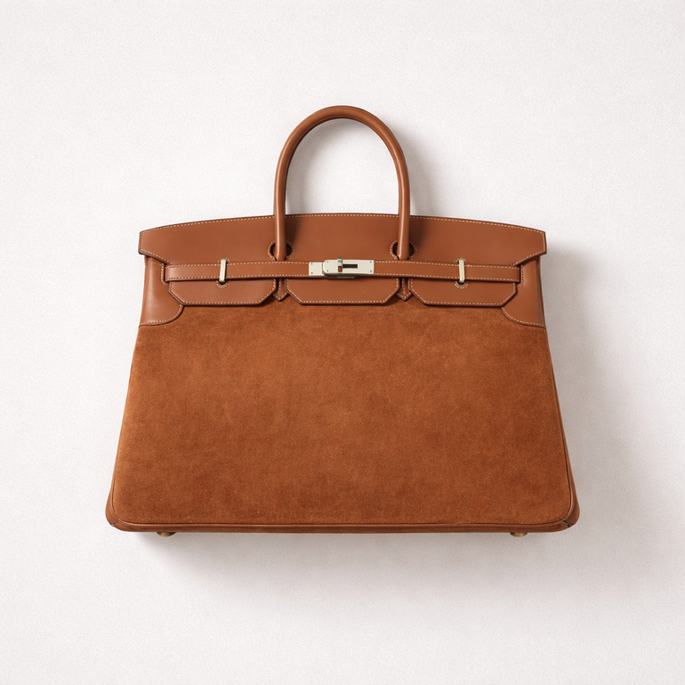 Hermes Birkin Leather Top Handle Bag – Brown