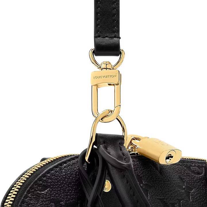 Louis Vuitton Alma Black Empreinte Bag