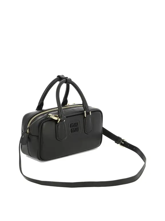 Miu Miu Black Leather Handbag – Elegant Luxury Design