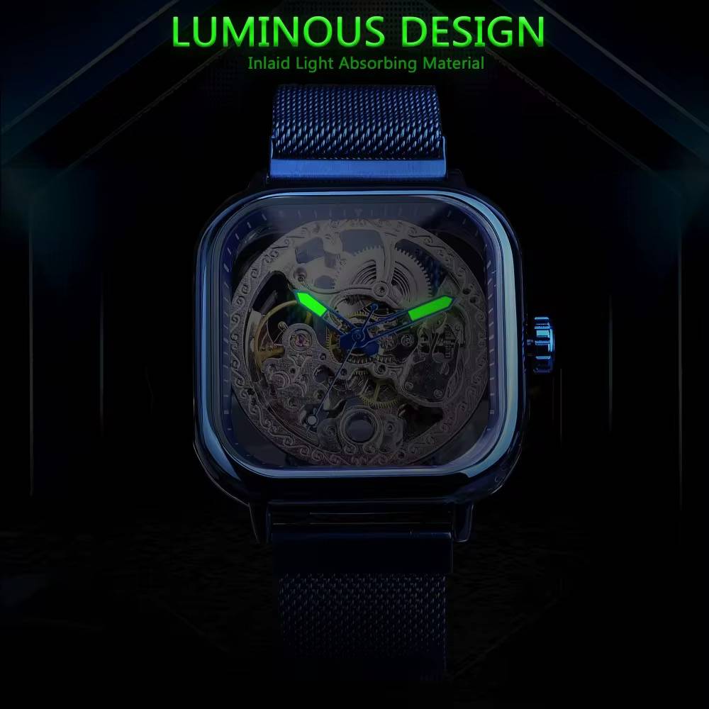 FORSINING Automatic Skeleton Watch – Luxury Mechanical Design
