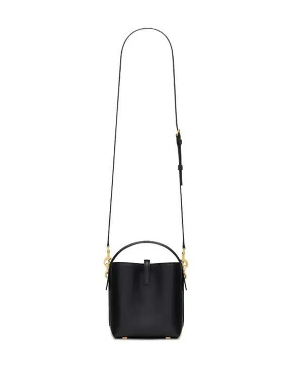 شنطة يد Saint Laurent بتصميم Bucket مع مقبض علوي – أسود