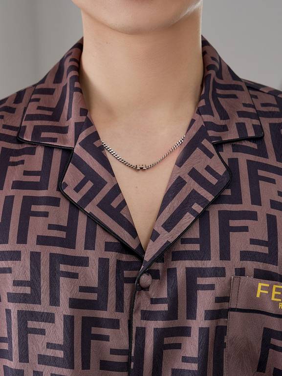 Luxury Couple Pajama – Brown Monogram Inspired by Fendi
